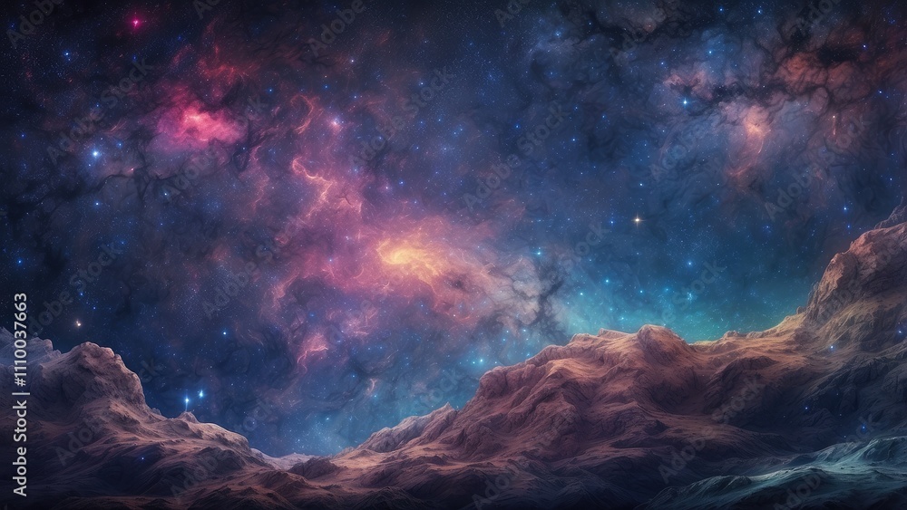 Fototapeta premium background of a cosmic starry sky, made with