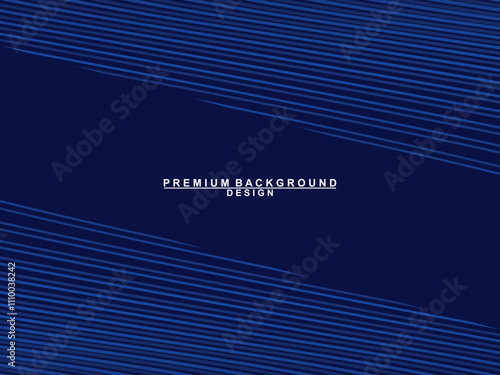 Premium background design with dark blue luxury motif. Vector horizontal template, for digital lux business banners, contemporary formal invitations, luxury vouchers, gift certificates, etc.