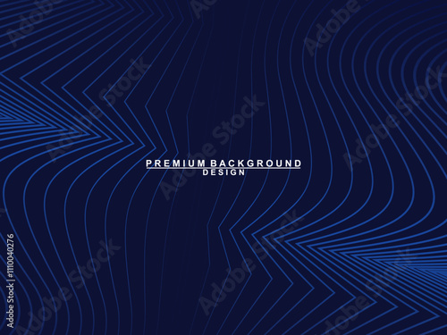 Premium background design with dark blue luxury motif. Vector horizontal template, for digital lux business banners, contemporary formal invitations, luxury vouchers, gift certificates, etc.