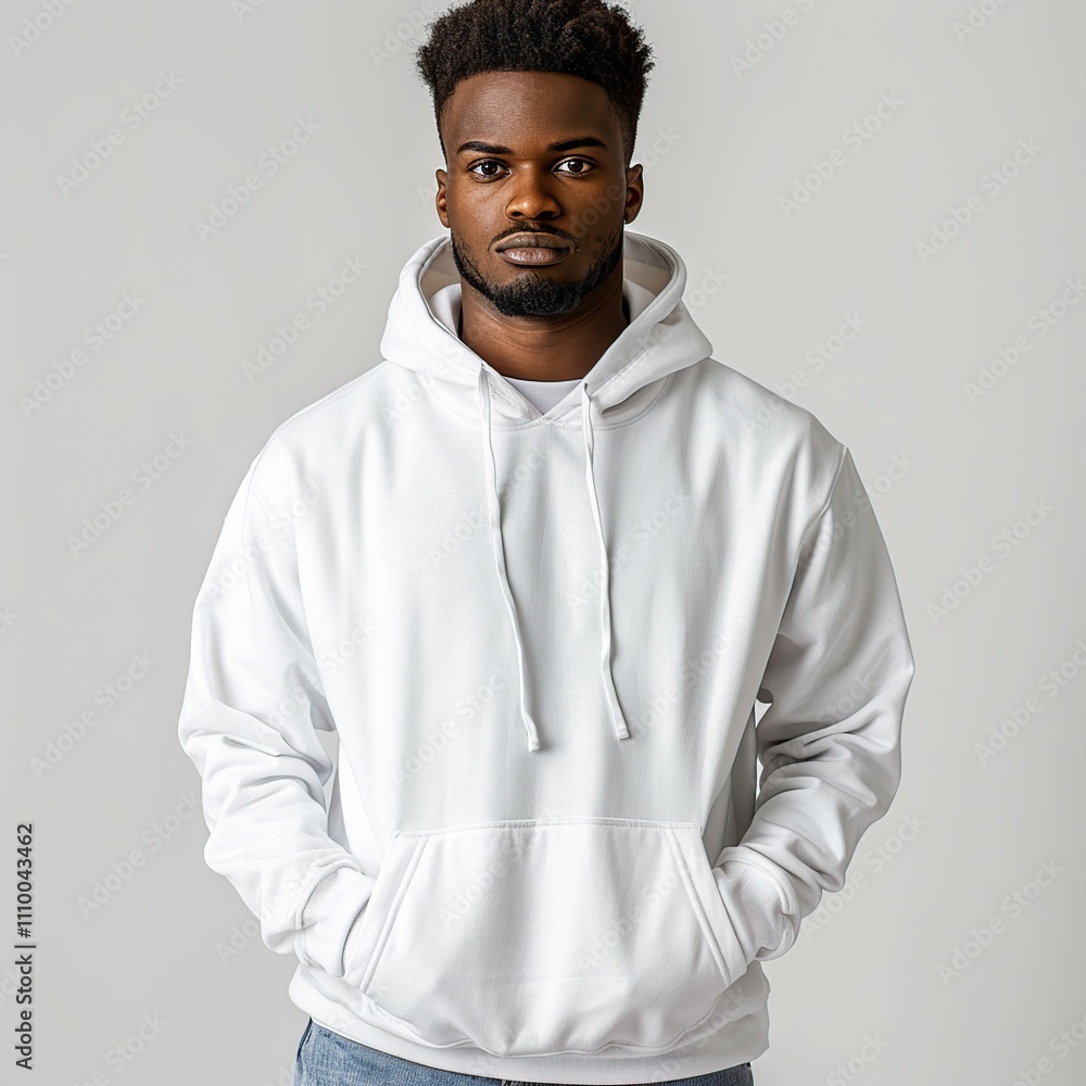 High-Quality Hoodie Mockup Using Natural Light in Minimal Studio Environment High-Quality Hoodie Mockup Using Natural Light in Minimal Studio Environment