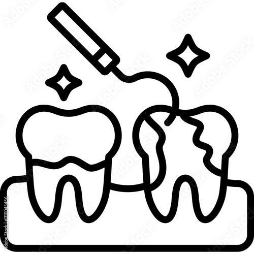 Dental Scaling Icon
