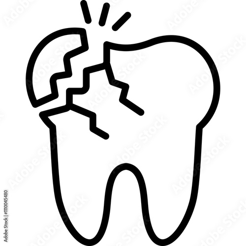 Broken Tooth Icon
