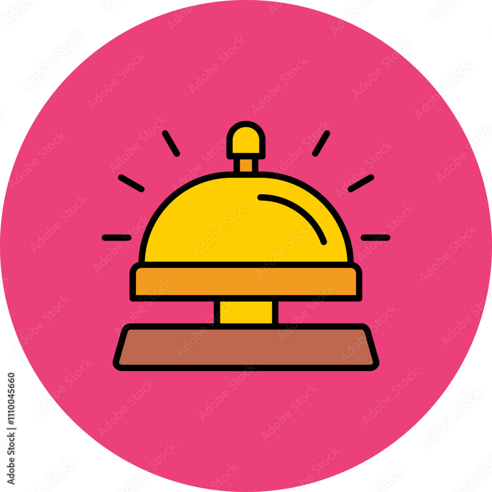 Fototapeta premium Reception Bell Icon