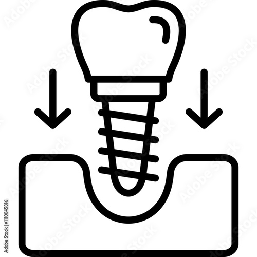 Dental Implant Icon