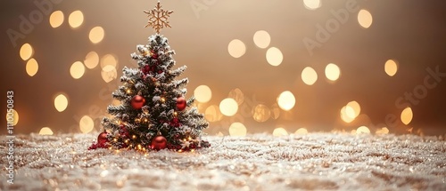 Christmas tree decorated with ornaments festive indoor setting holiday decor warm ambiance close-up view celebrating the holiday spirit