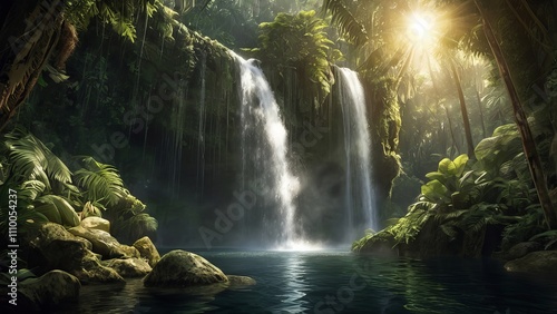 Nature beauty ,beautiful landscape scenery ai gen