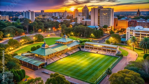 Adelaide Colonel Light Gardens Cricket Oval Tennis Courts AI Photo photo