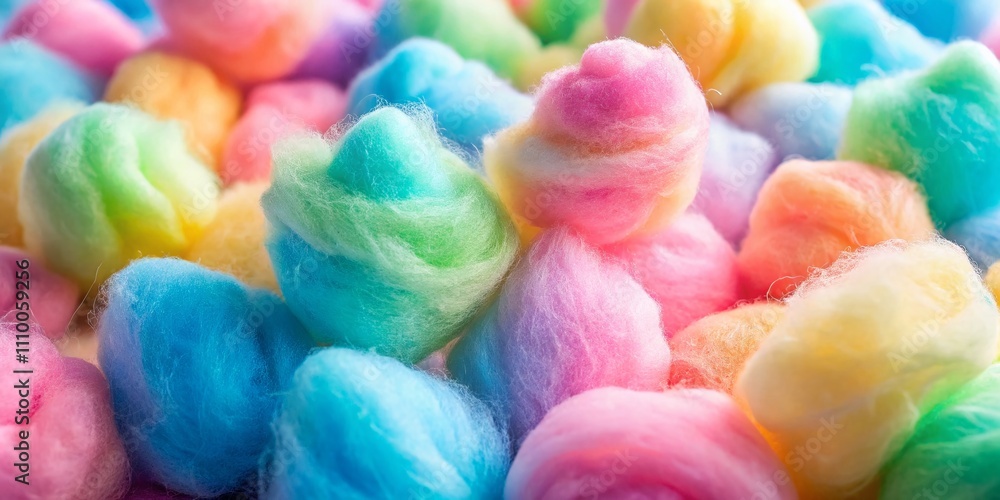 Pastel Cotton Candy Closeup Aerial Photography, Sweet Treat, Colorful Dessert Pastel Cotton Candy Closeup Aerial Photography, Sweet Treat, Colorful Dessert