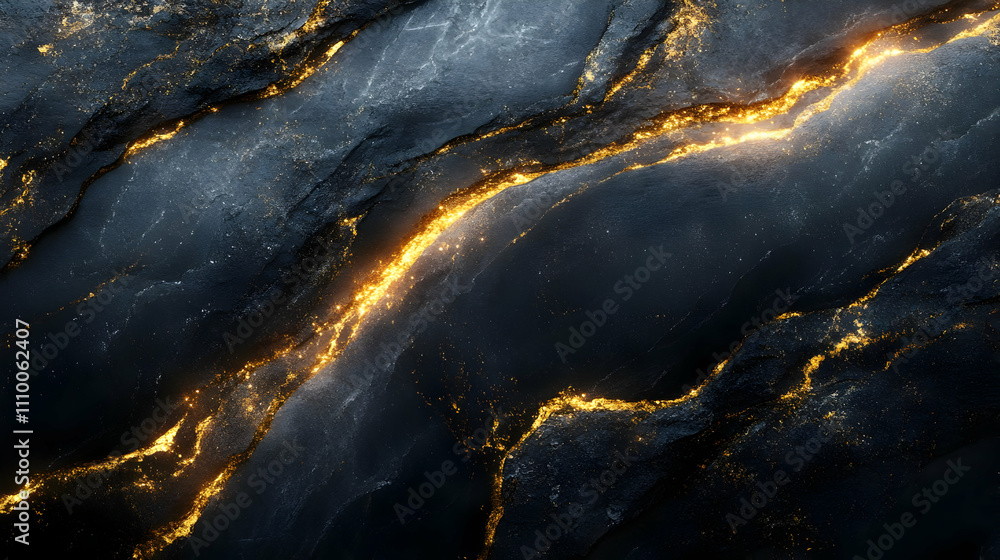 Golden Veins Abstract 3D Background Golden Veins Abstract 3D Background