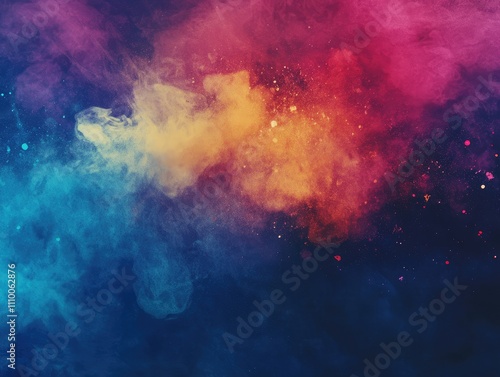 Abstract colorful paint explosion background. 