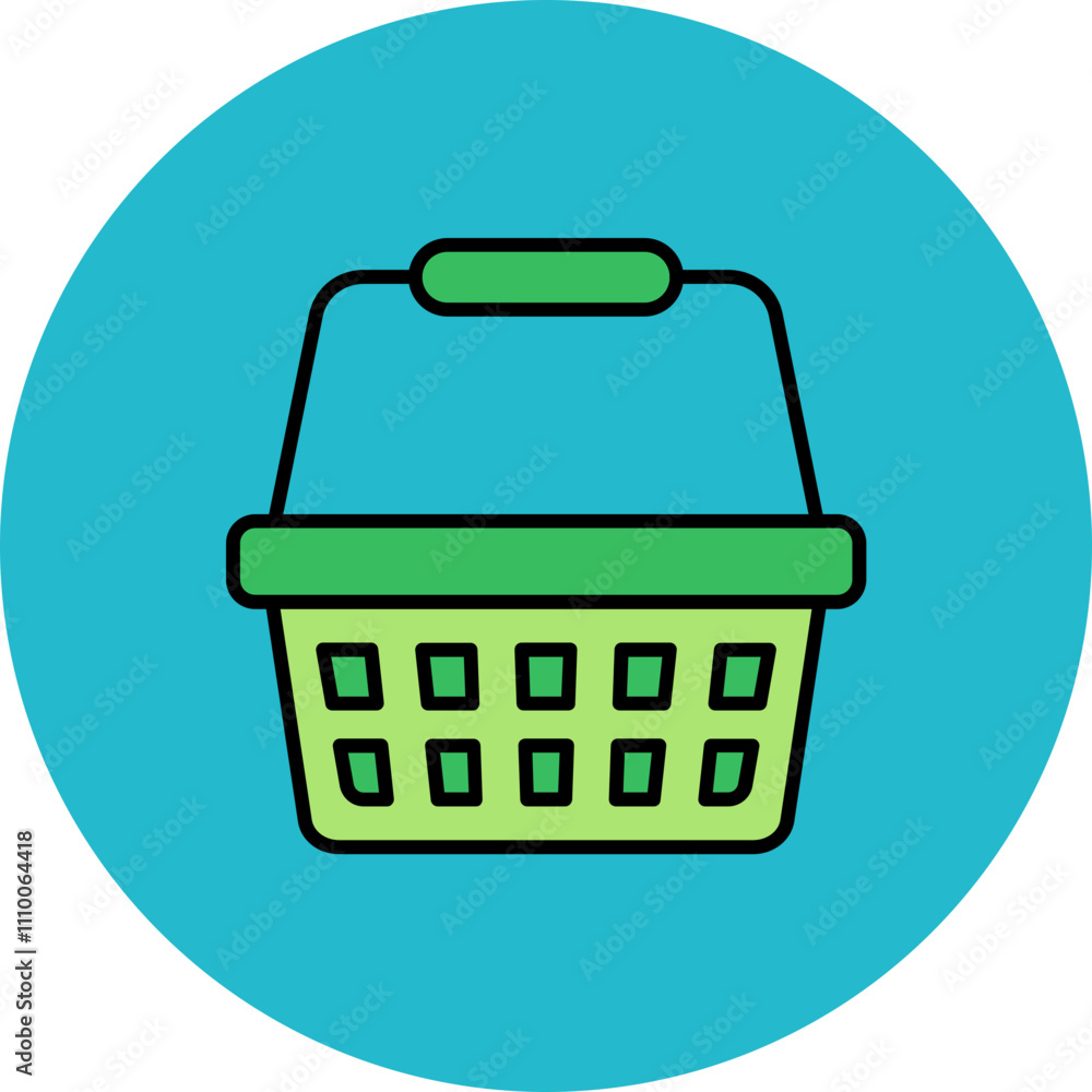 Shopping Bucket Icon Shopping Bucket Icon