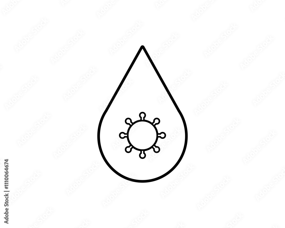 Hiv aids virus icon vector symbol design illustration Hiv aids virus icon vector symbol design illustration