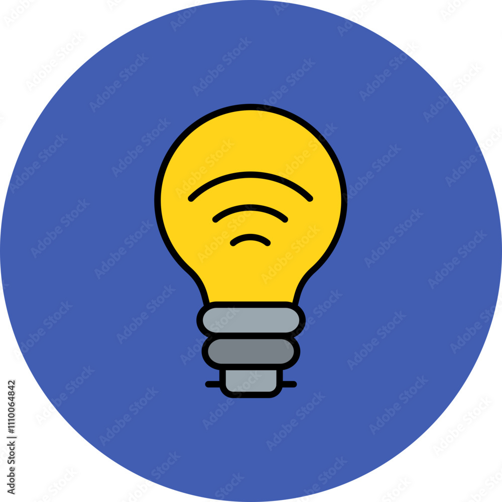 Smart Bulb Icon Smart Bulb Icon