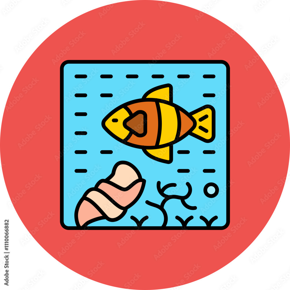 Fototapeta premium Ocean Life Icon