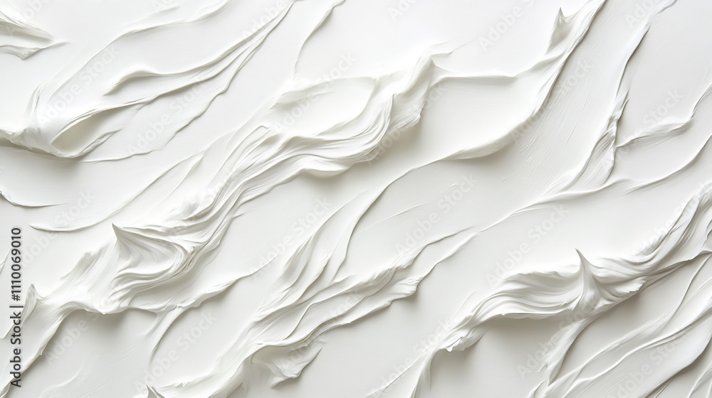 Fototapeta premium Abstract White Fabric Texture - Minimal Background crumpled paper background