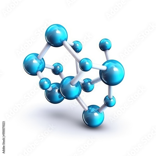 3D model of a molecule. (4)