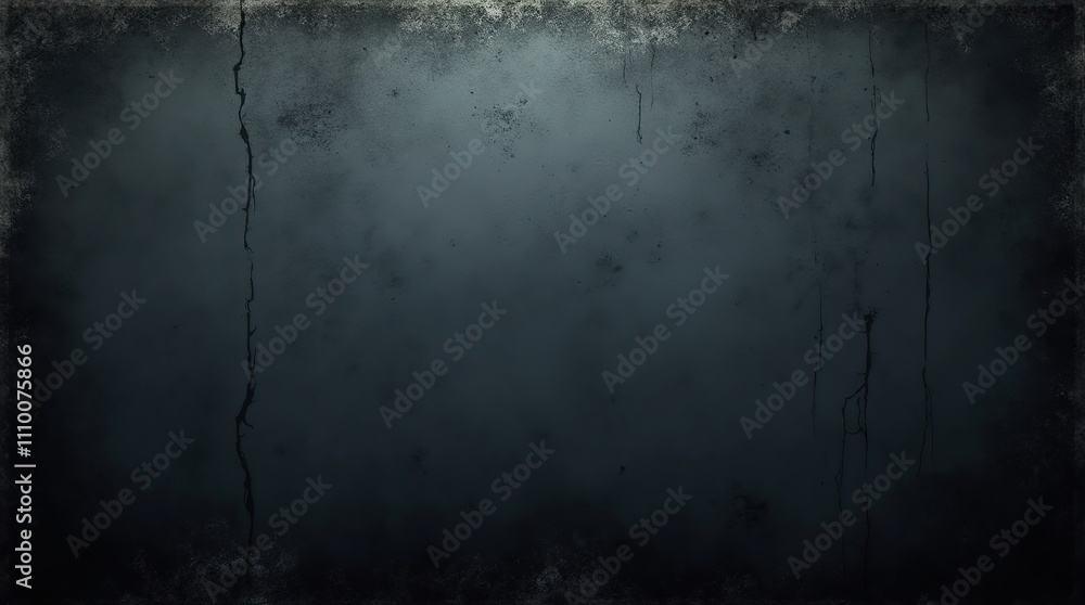 Obraz premium Dark Distressed Wall Texture with Grungy Background Effect