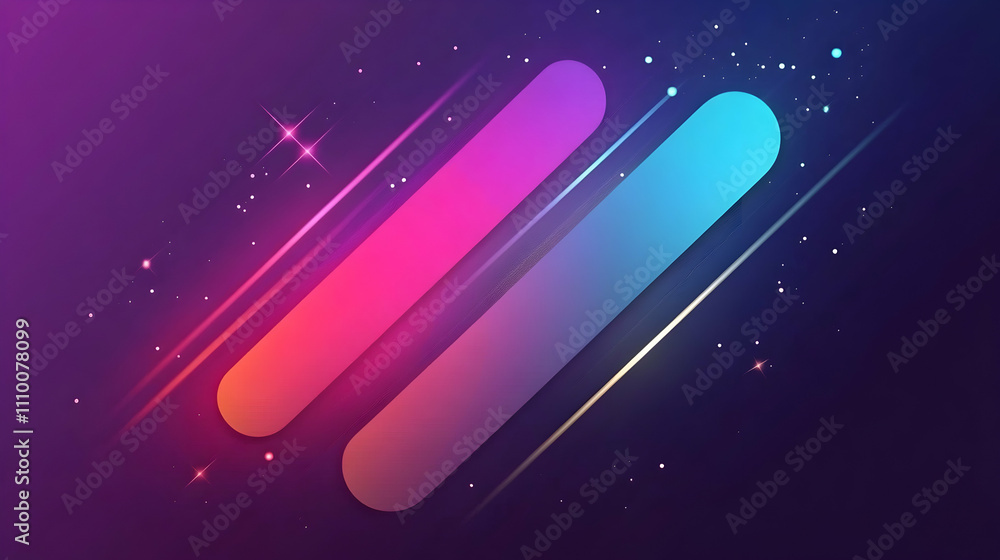 Abstract background with vibrant gradient shapes and glowing streaks. Abstract background with vibrant gradient shapes and glowing streaks.