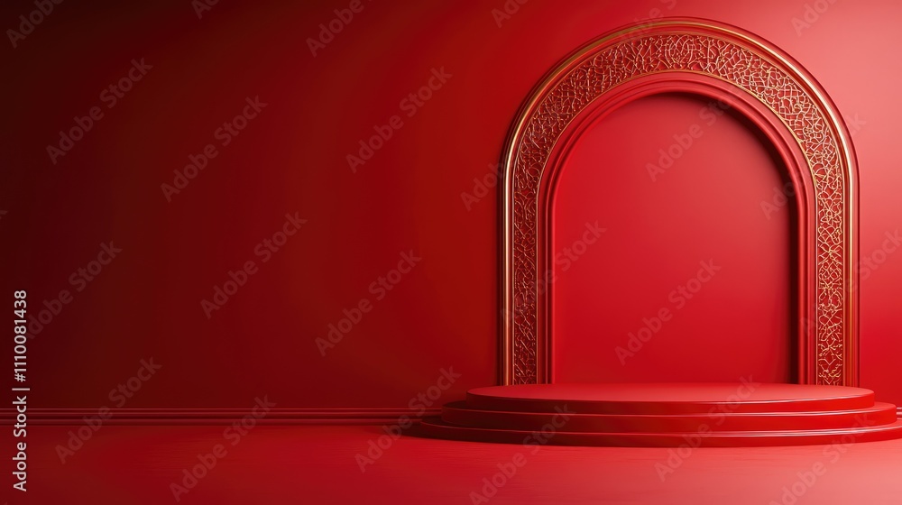 Moroccan Inspired 3D Podium for Festive Events Moroccan Inspired 3D Podium for Festive Events