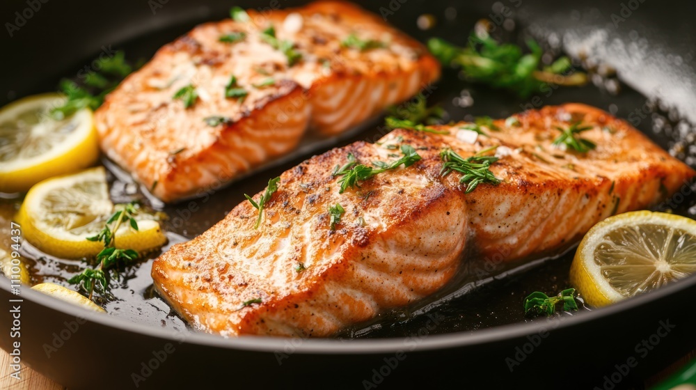 Deliciously Seared Salmon with Lemon and Thyme Deliciously Seared Salmon with Lemon and Thyme