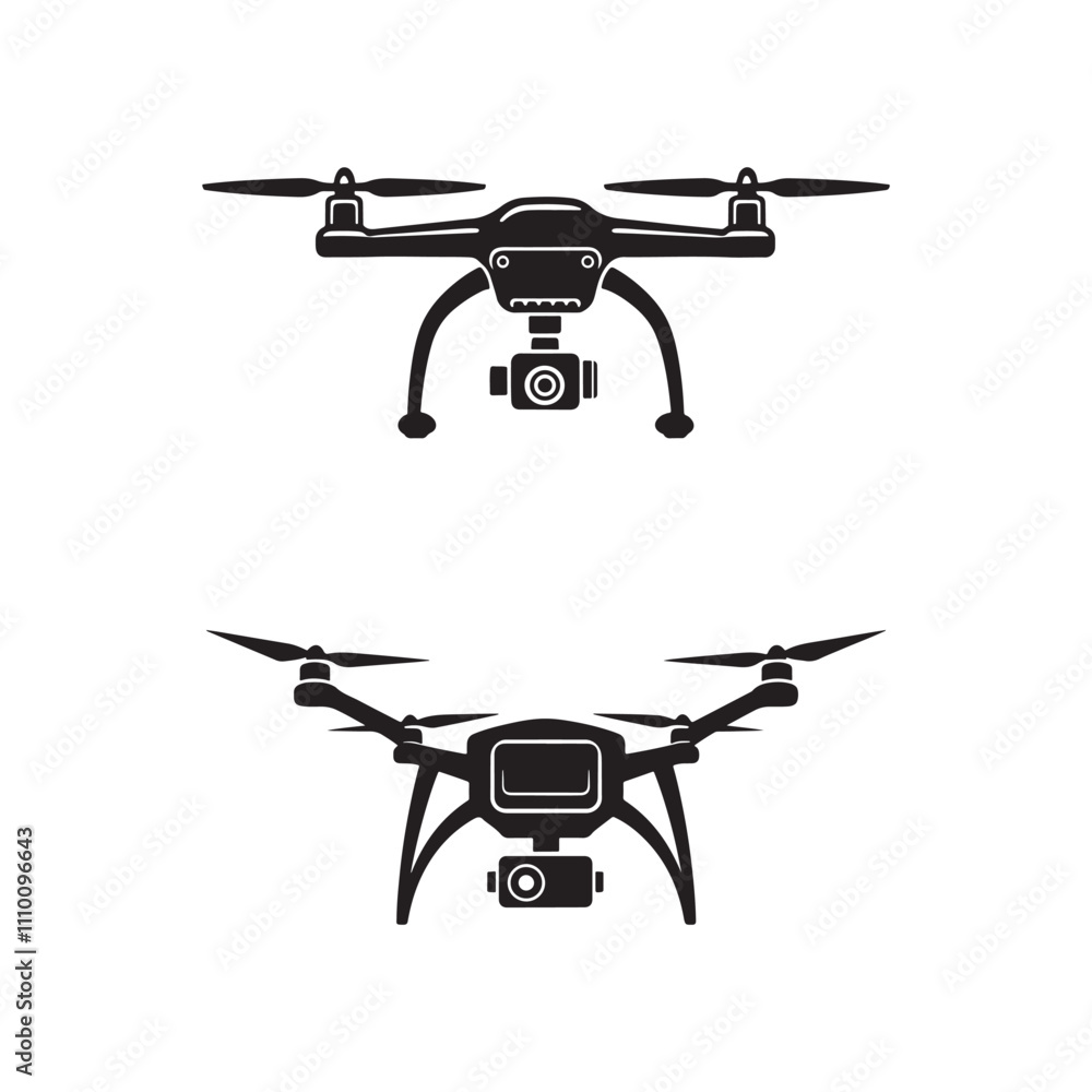 remote control aircraft drone camera shoot icon silhouette vector art flat design outline remote control aircraft drone camera shoot icon silhouette vector art flat design outline