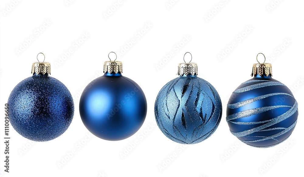 Blue Christmas Magic: Elegant Ornaments in Various Shades for Your Holiday Decor Blue Christmas Magic: Elegant Ornaments in Various Shades for Your Holiday Decor