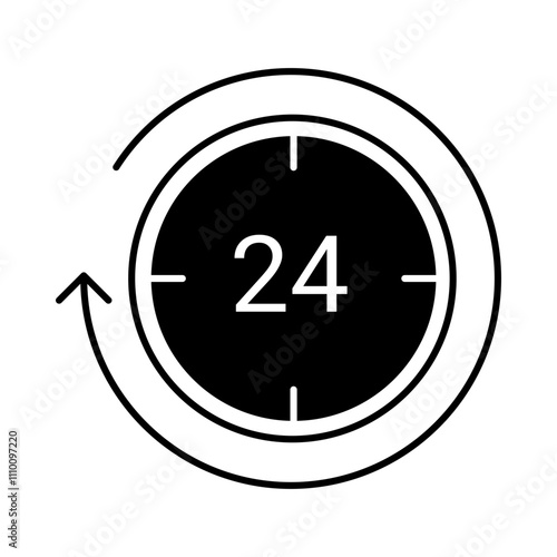 Wait 24 Hours to Fully Recover – Clock Representing Mattress Expansion Time