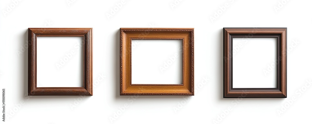 Elegant Wooden Picture Frames: Stylish Trio for Your Home Decor Elegant Wooden Picture Frames: Stylish Trio for Your Home Decor