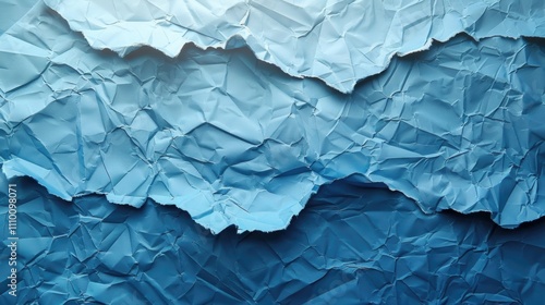 Wallpaper Mural Blue crumpled paper texture Torontodigital.ca