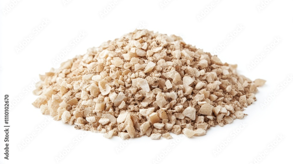 Handful of Nutrient-Rich Soil on White Background Handful of Nutrient-Rich Soil on White Background