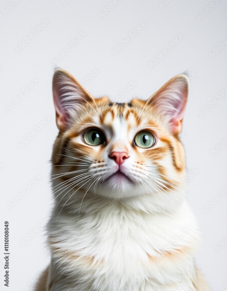 close up look of the cat with a white back close up look of the cat with a white back