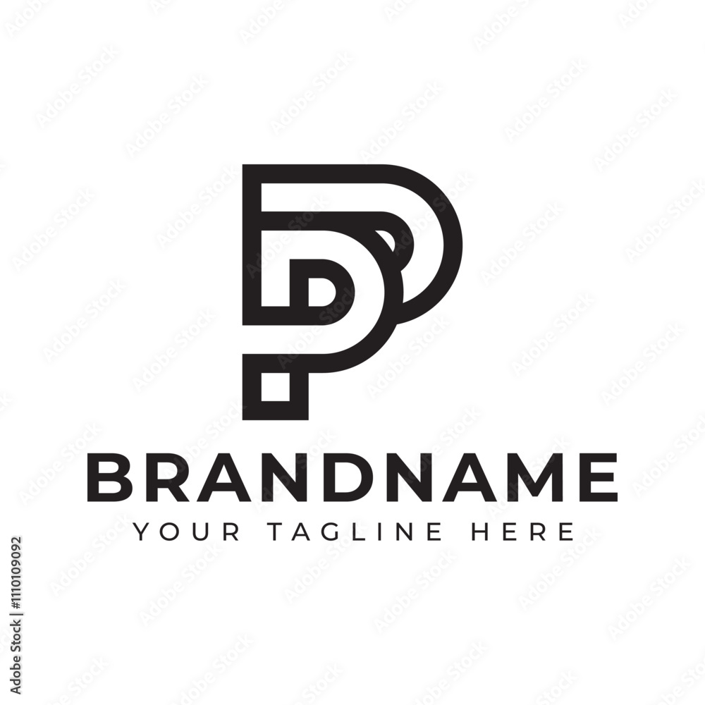 Letters PP Monogram Logo, suitable for any business with PP initials Letters PP Monogram Logo, suitable for any business with PP initials