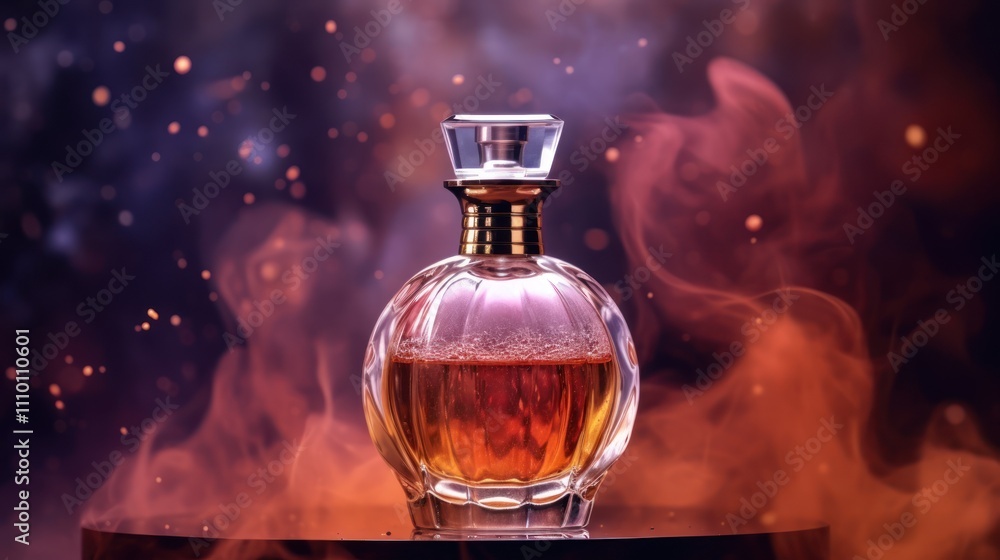 Perfume Bottle With Smoke and Sparks Perfume Bottle With Smoke and Sparks