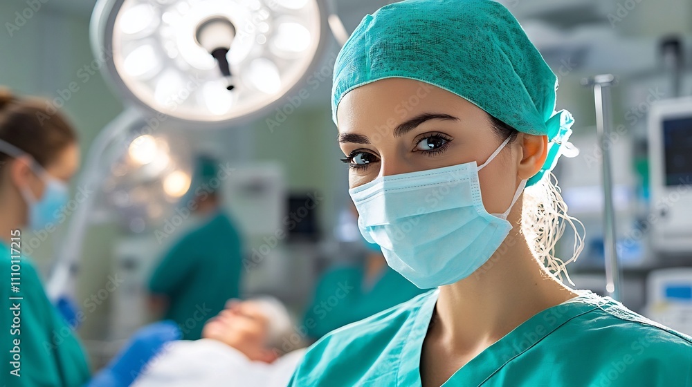 Nurse Checking Patient's Vitals in Well-Lit Hospital Room Nurse Checking Patient's Vitals in Well-Lit Hospital Room