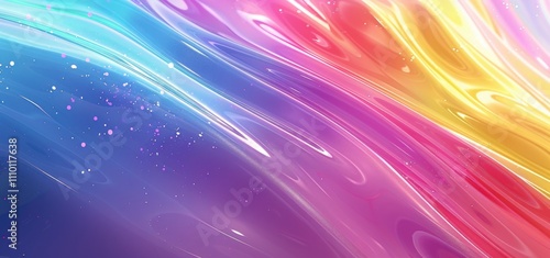 Multicolored background with wavy lines