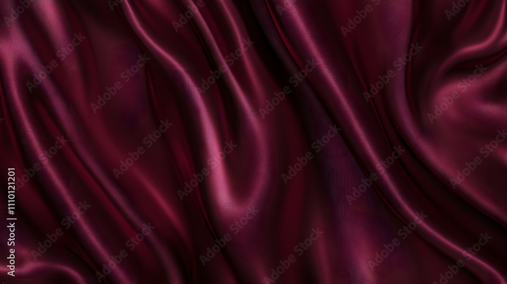 Obraz premium 60渦巻き模様の生地のシルク 柔らかいサテンの波の織物 Gererated AI
