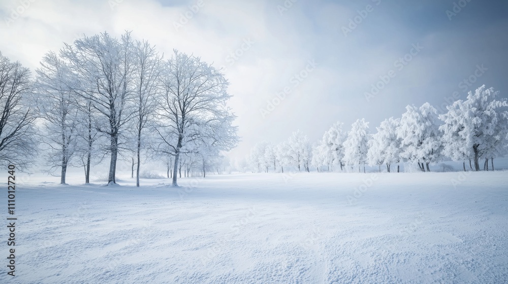 a minimalistic snowy field covered in pristine snow, no footprints, tranquil and expansive a minimalistic snowy field covered in pristine snow, no footprints, tranquil and expansive