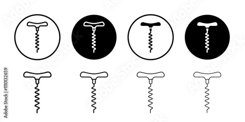 corkscrew icon Symbol mark in filled style