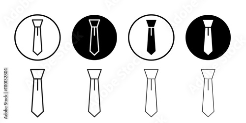 cravat necktie icon Symbol mark in filled style