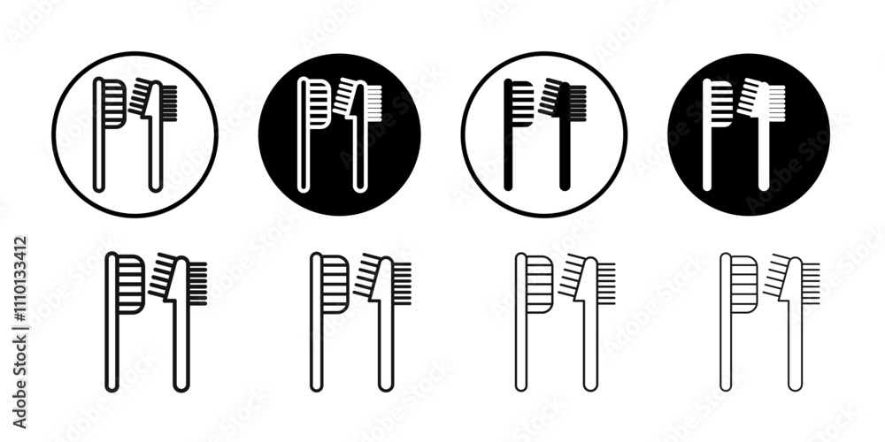 Eyebrow brush icon Symbol mark in filled style Eyebrow brush icon Symbol mark in filled style