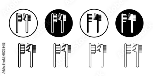 Eyebrow brush icon Symbol mark in filled style