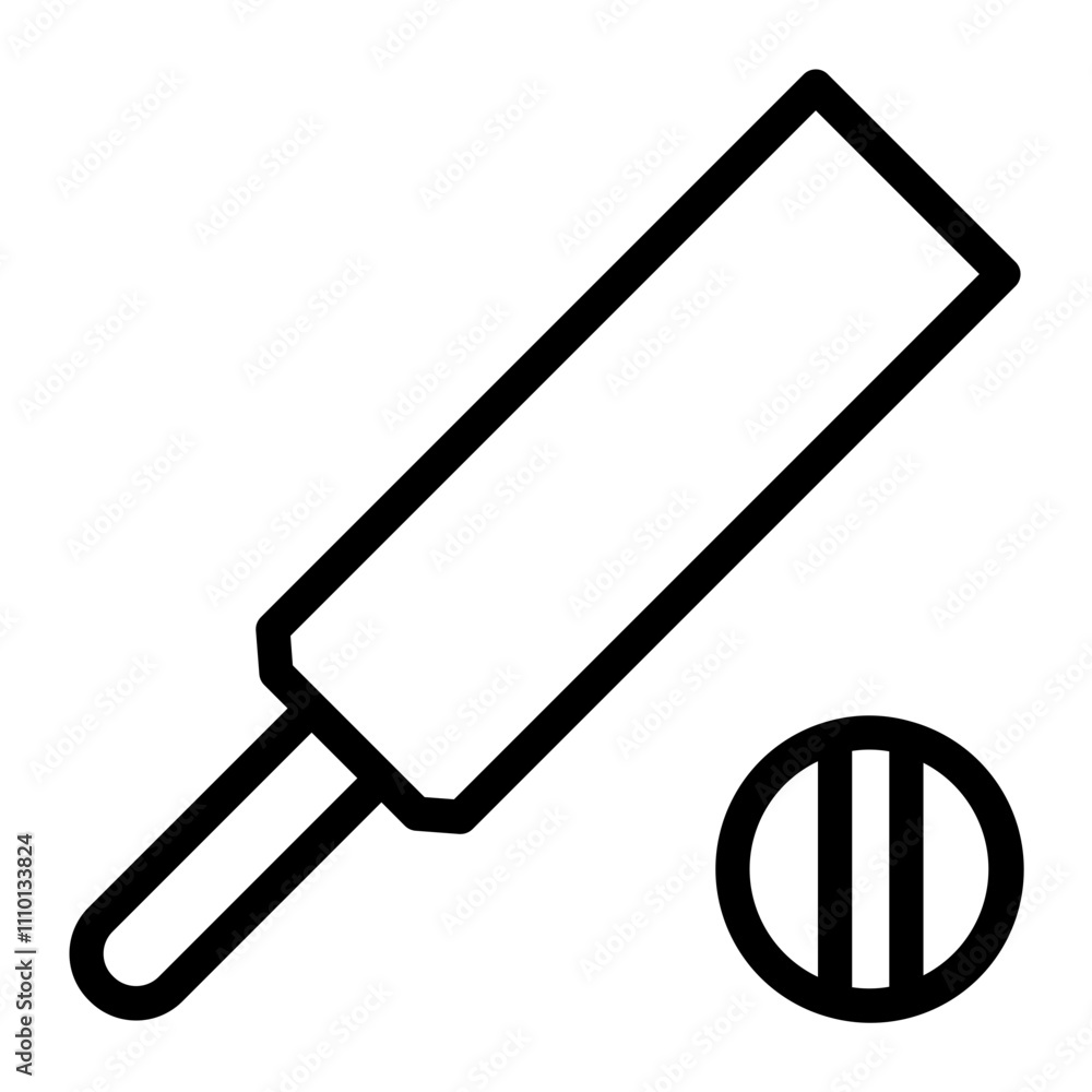 Cricket Icon in outline Style. Line Art
Cricket Icon in outline Style. Line Art