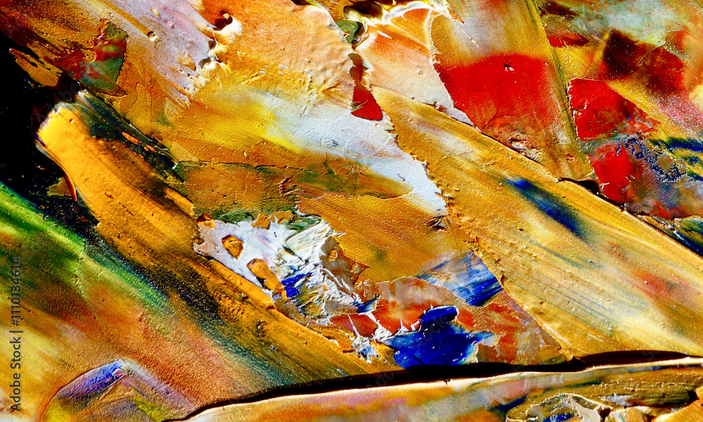 Fototapeta premium Abstract art background . Hand painting artwork on canvas .