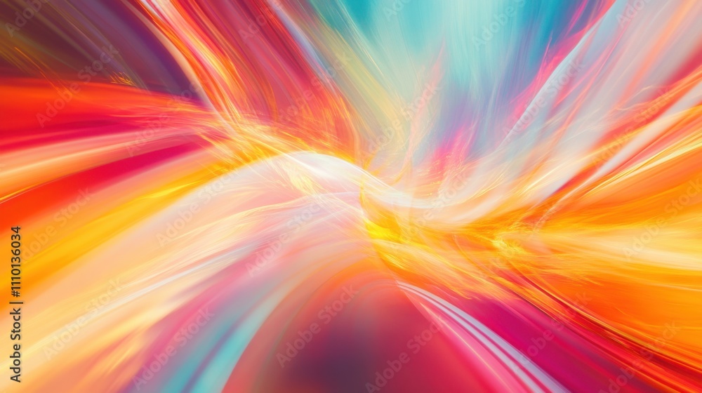A dynamic visual of abstract multi-colored light reflections coming together to create a radiant, unified display on a smooth backdrop A dynamic visual of abstract multi-colored light reflections coming together to create a radiant, unified display on a smooth backdrop