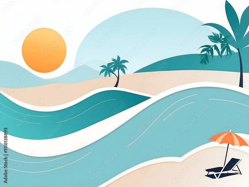 Obraz premium adorable summer background