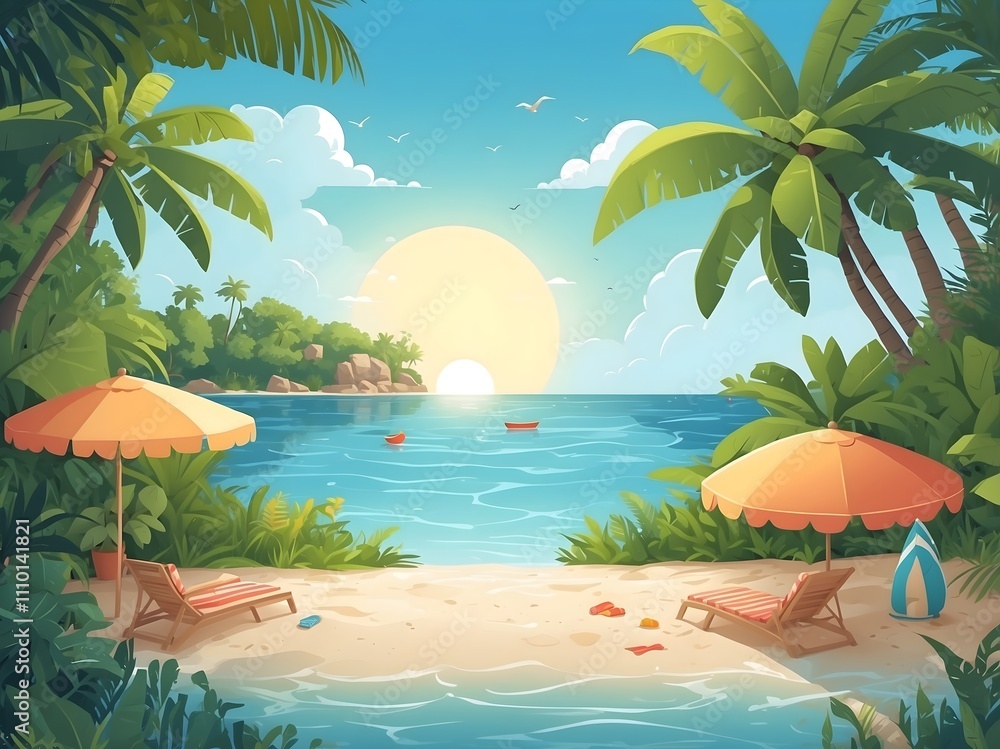 Fototapeta premium beautiful summer background