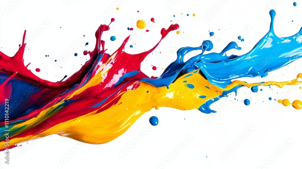 Abstract paint splashes in bold primary colors on a white background, artistic and dynamic, without brand logo, without text --ar 16:9 --v 6.1 Job ID: 177d871f-0bc3-4c1b-ab50-6e079967f5ad Abstract paint splashes in bold primary colors on a white background, artistic and dynamic, without brand logo, without text --ar 16:9 --v 6.1 Job ID: 177d871f-0bc3-4c1b-ab50-6e079967f5ad