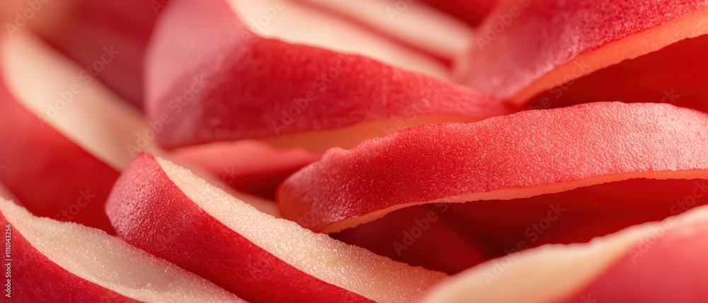 Extreme close-up of a red apple peel texture. Extreme close-up of a red apple peel texture.