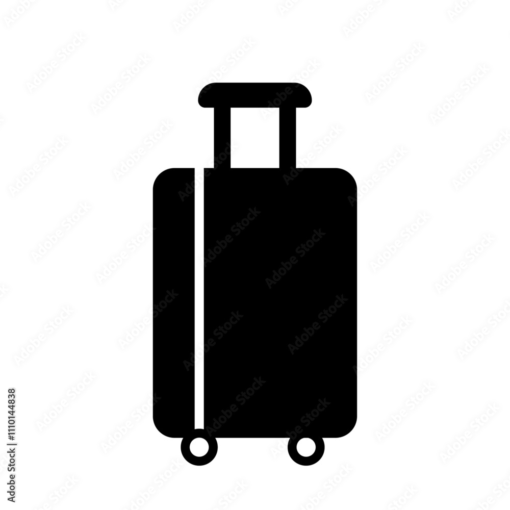 rolling suitcase icon rolling suitcase icon