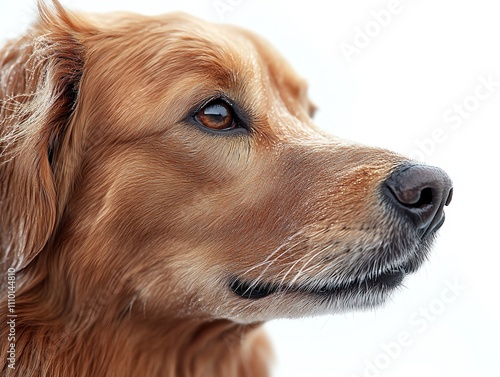 Portrait of a golden retriever dog photo